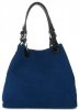 Kožené kabelka shopper bag Vittoria Gotti modrá V90047CH